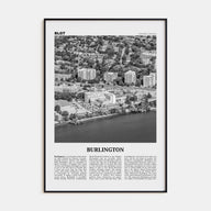 Burlington, Canada Travel B&W Poster