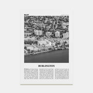 Burlington, Canada Travel B&W Poster
