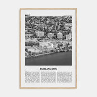 Burlington, Canada Travel B&W Poster