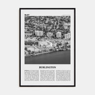 Burlington, Canada Travel B&W Poster