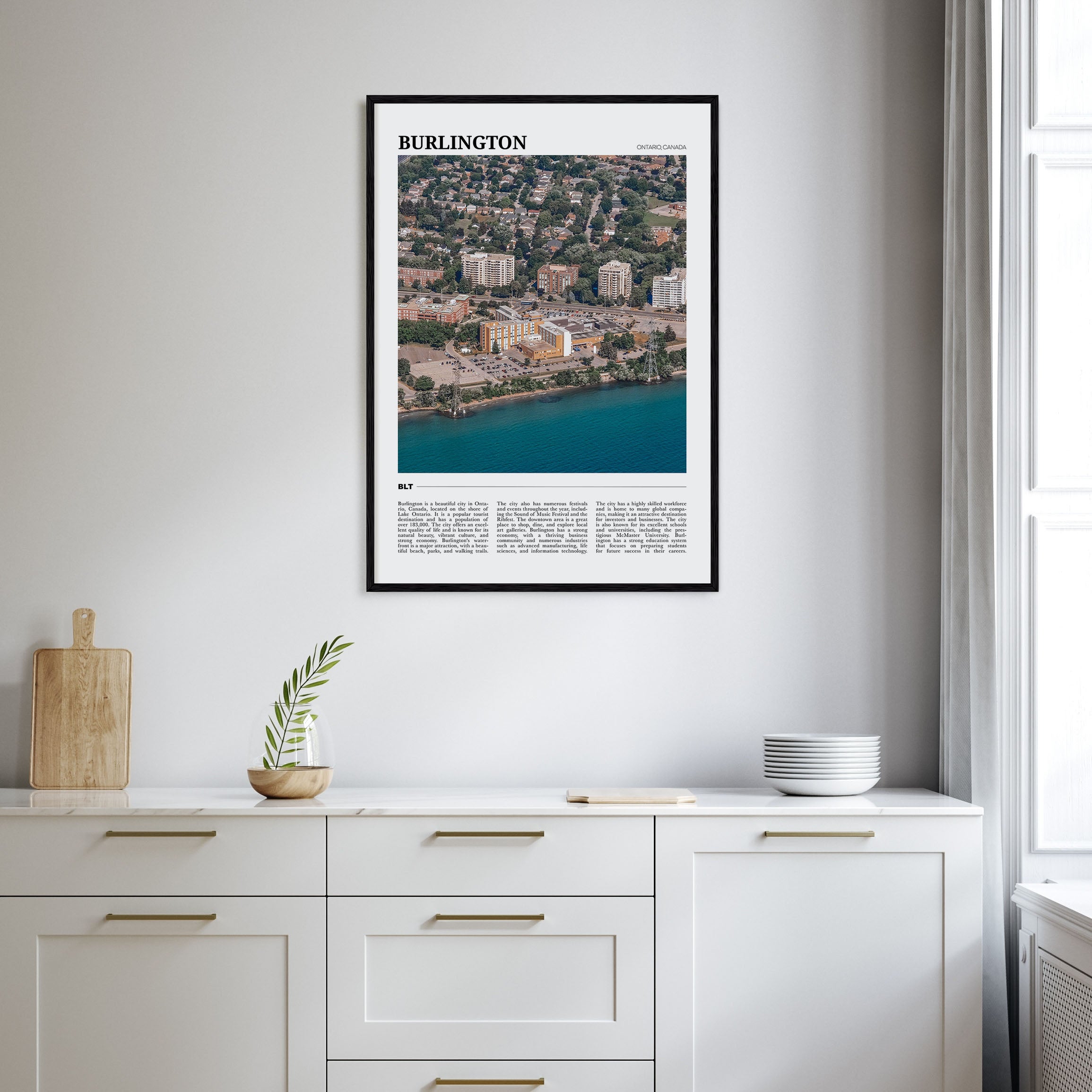 Burlington, Canada Travel Color Poster