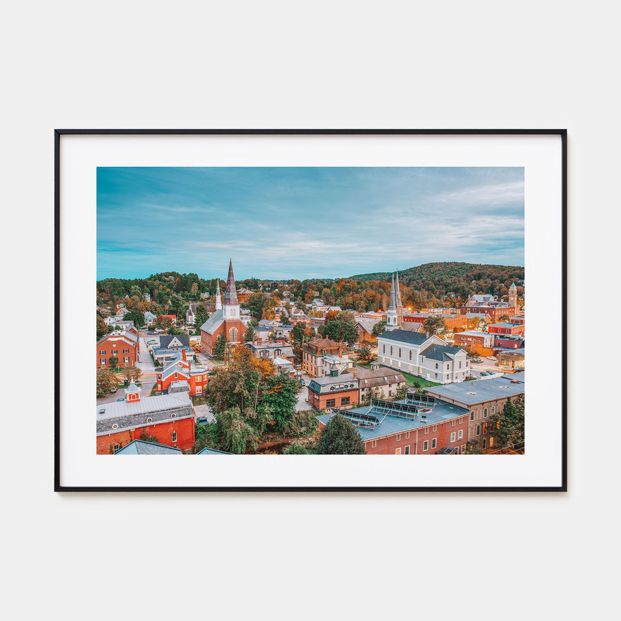 Burlington, Vermont Landscape Color Poster