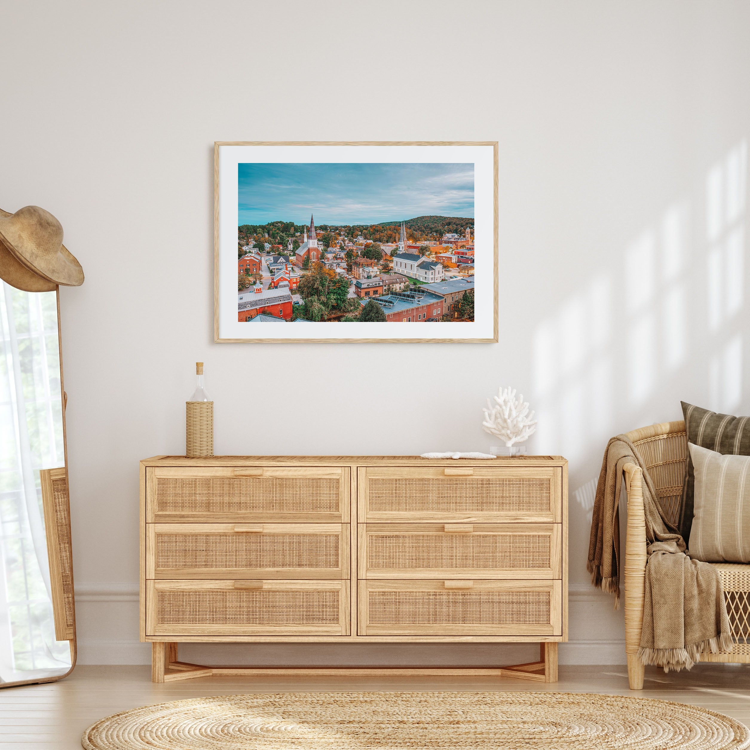 Burlington, Vermont Landscape Color Poster