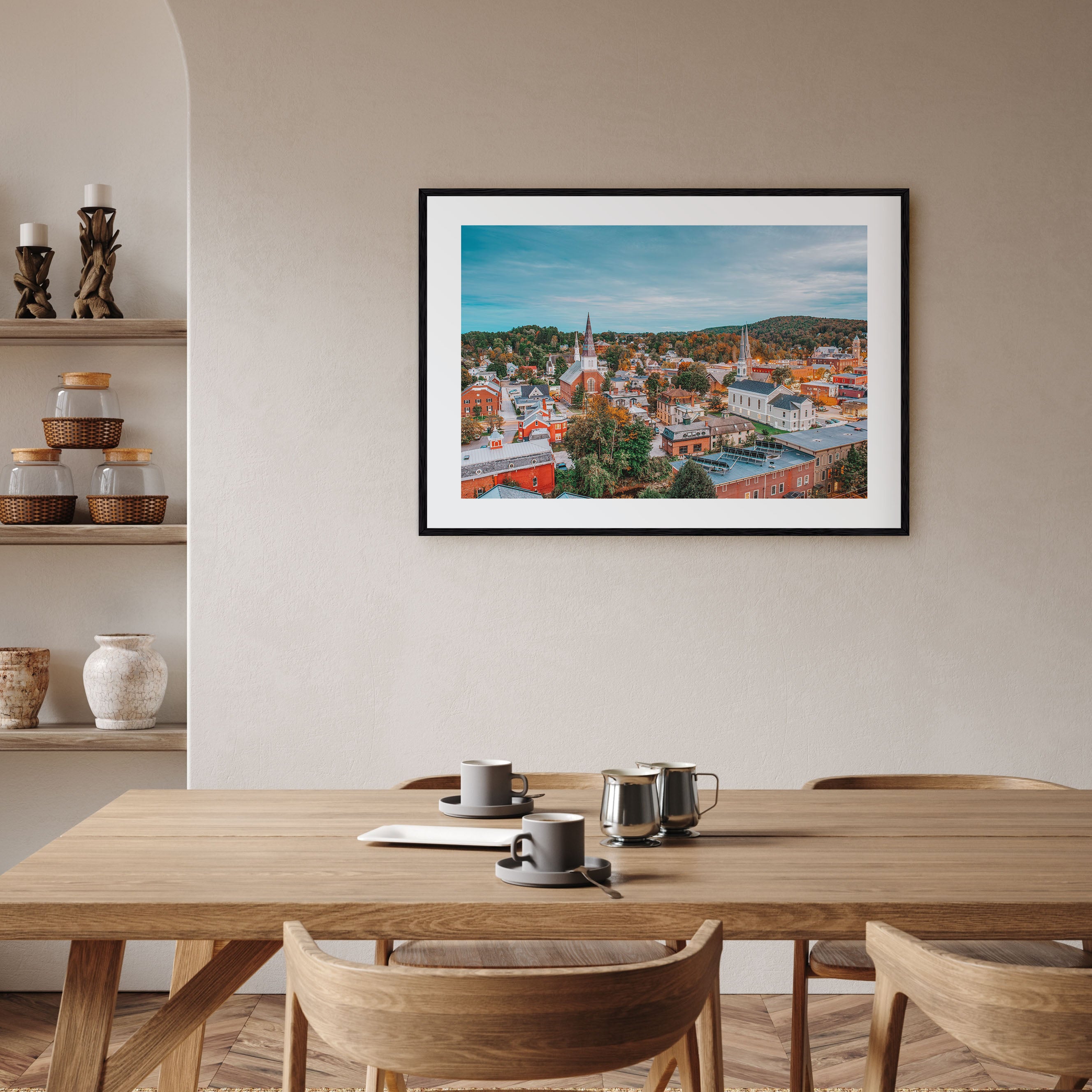Burlington, Vermont Landscape Color Poster