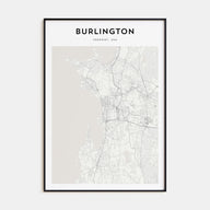 Burlington, Vermont Map Portrait Poster