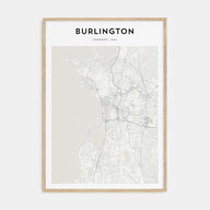 Burlington, Vermont Map Portrait Poster
