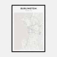 Burlington, Vermont Map Portrait Poster