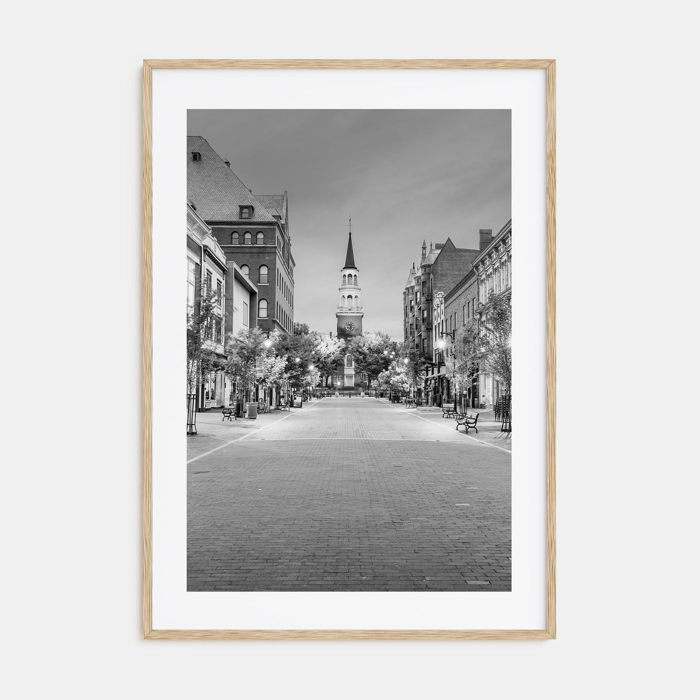 Burlington, Vermont Photo B&W Poster