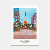 Burlington, Vermont Portrait Color Poster