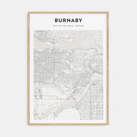 Burnaby Map Portrait Poster
