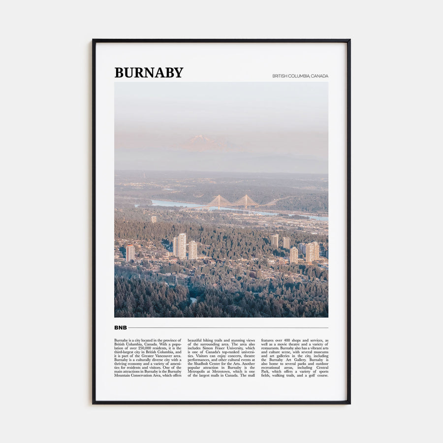 Burnaby Travel Color Poster