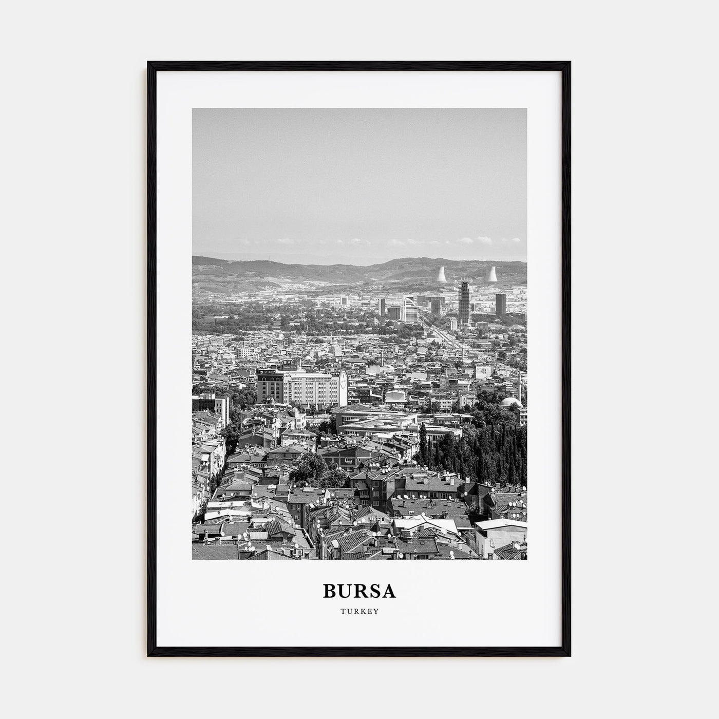 Bursa Portrait B&W Poster