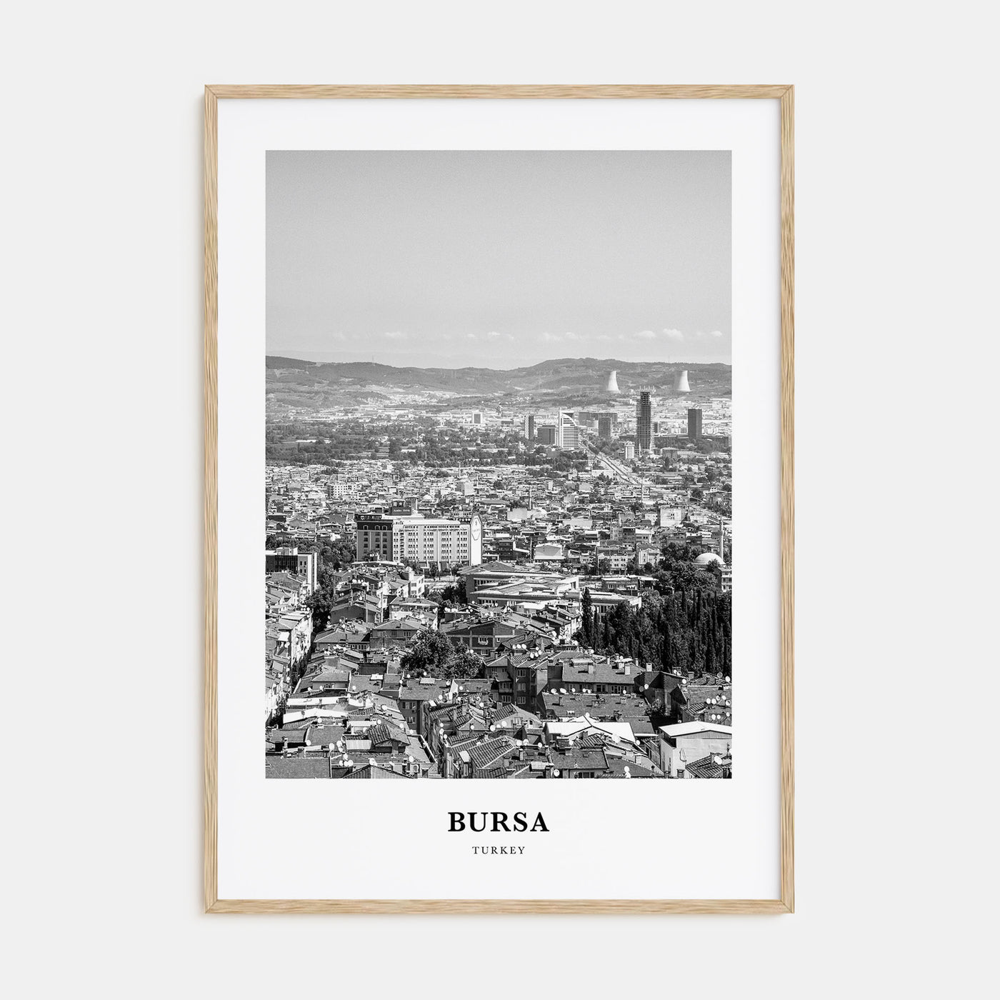 Bursa Portrait B&W Poster