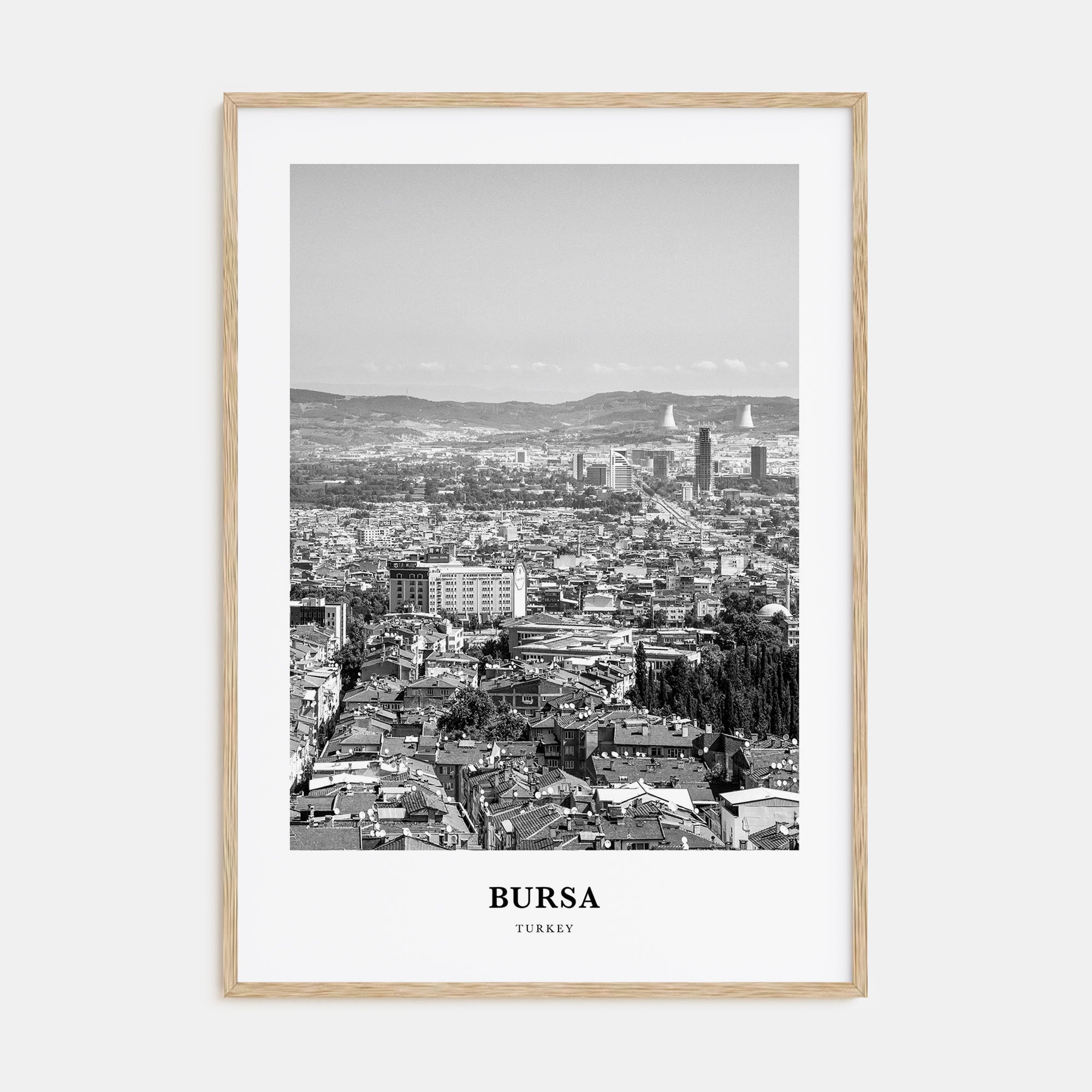 Bursa Portrait B&W Poster