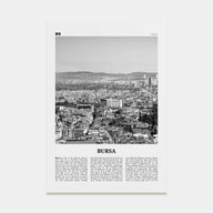Bursa Travel B&W Poster