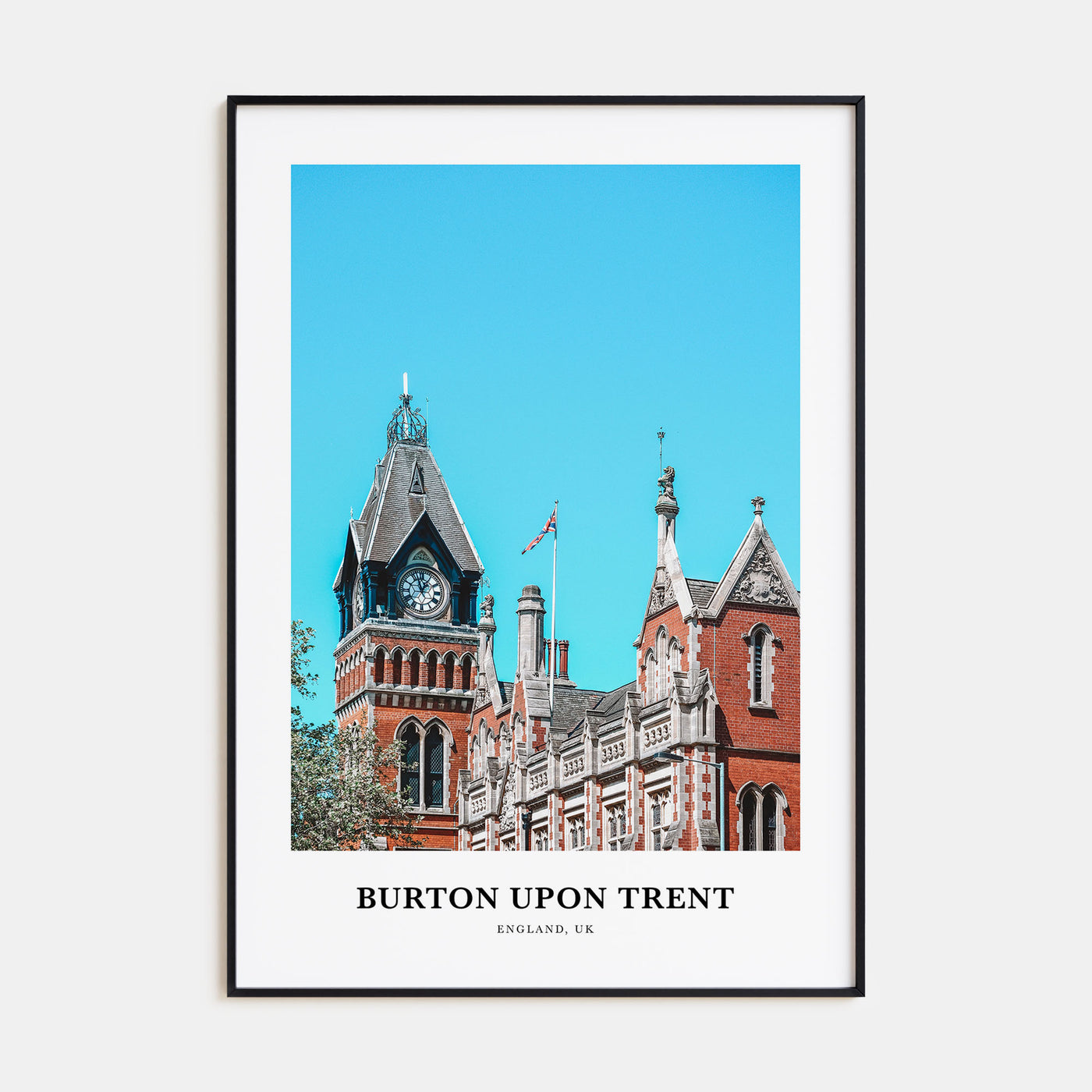 Burton upon Trent Portrait Color Poster