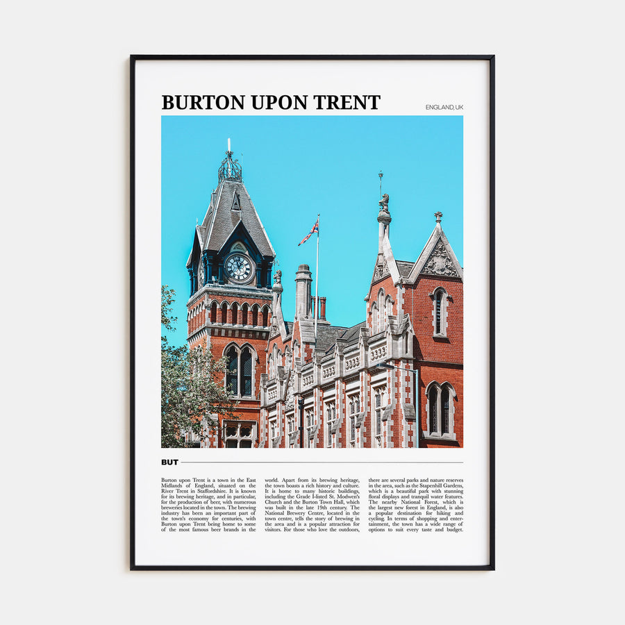 Burton upon Trent Travel Color Poster