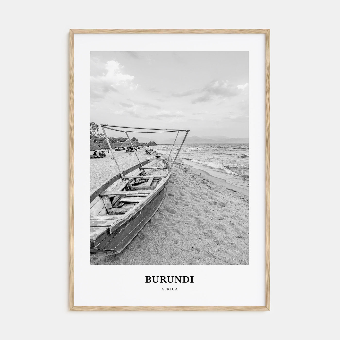 Burundi Portrait B&W Poster