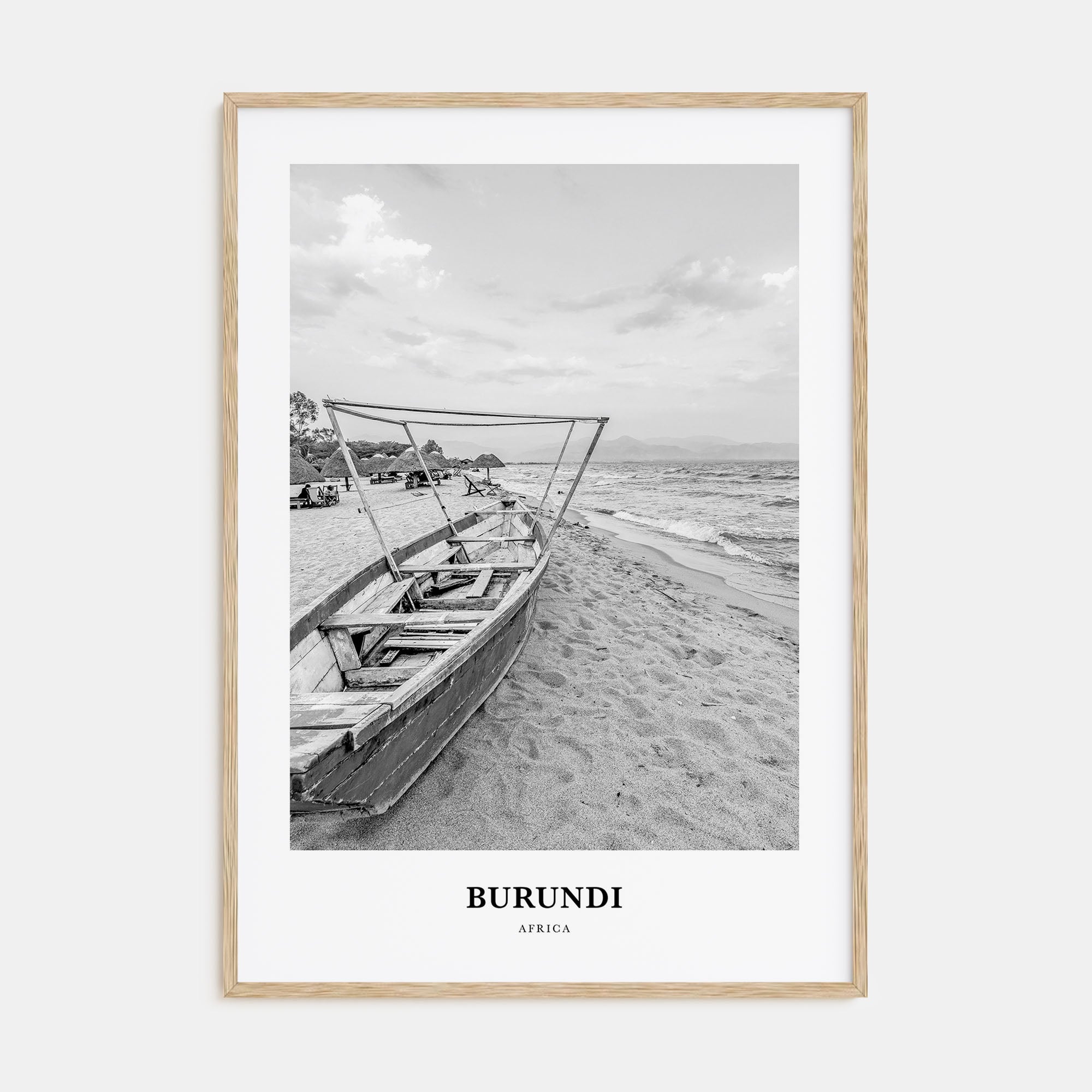 Burundi Portrait B&W Poster