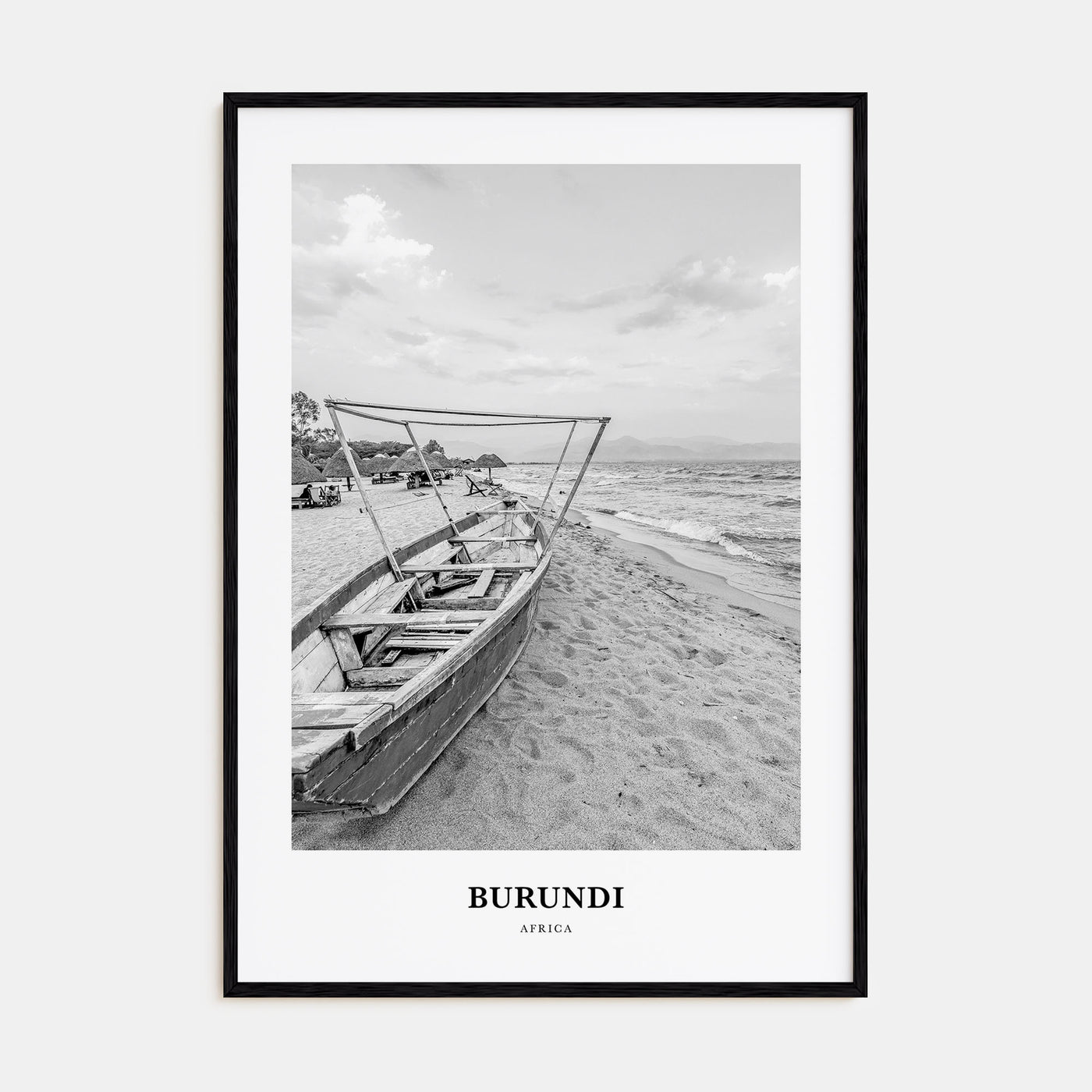 Burundi Portrait B&W Poster
