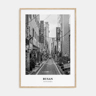 Busan Portrait B&W No 1 Poster
