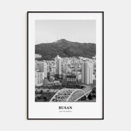 Busan Portrait B&W No 2 Poster