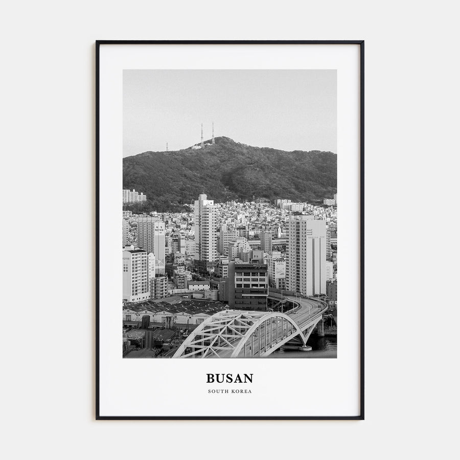 Busan Portrait B&W No 2 Poster