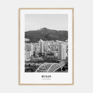 Busan Portrait B&W No 2 Poster