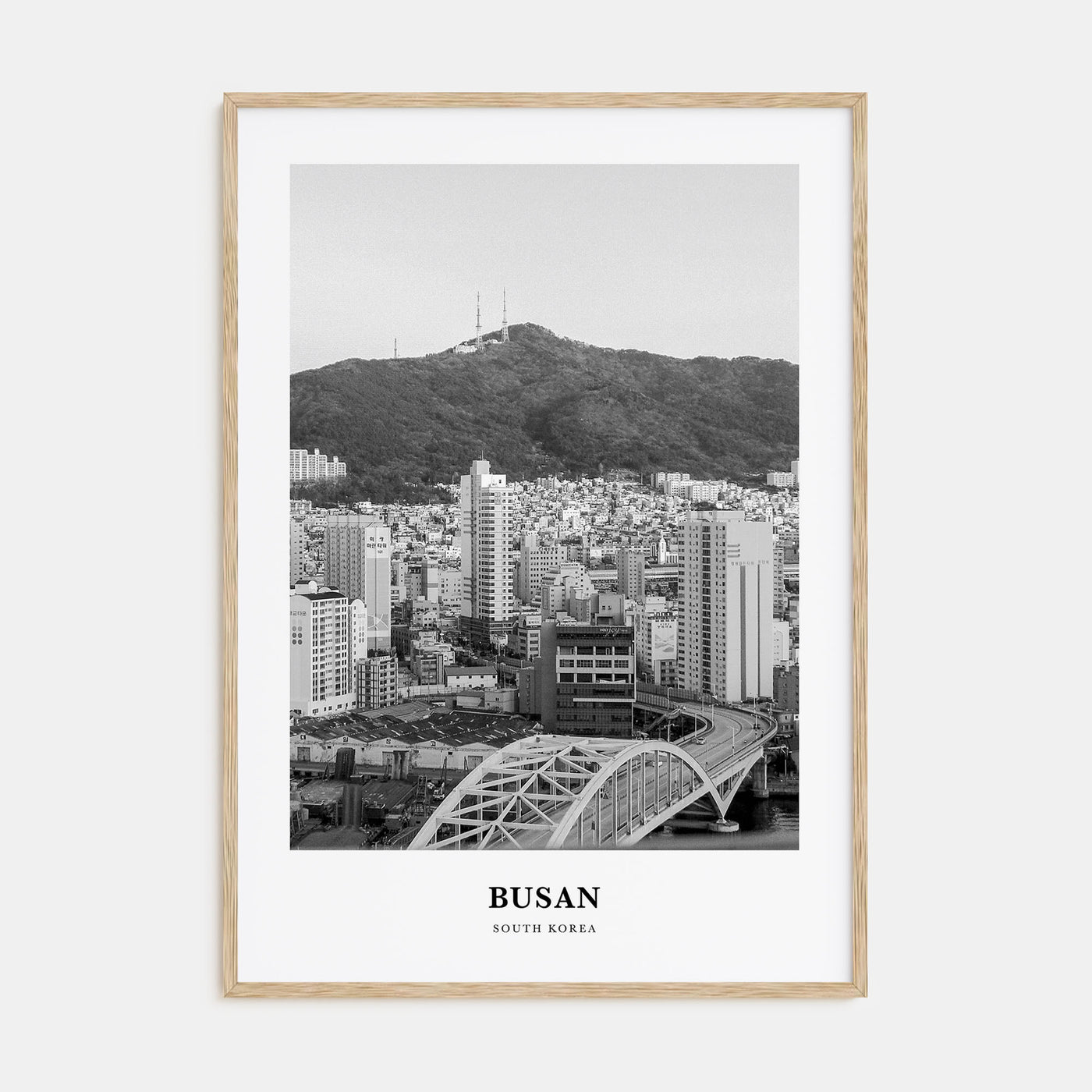 Busan Portrait B&W No 2 Poster