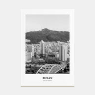Busan Portrait B&W No 2 Poster