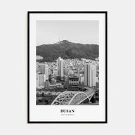 Busan Portrait B&W No 2 Poster