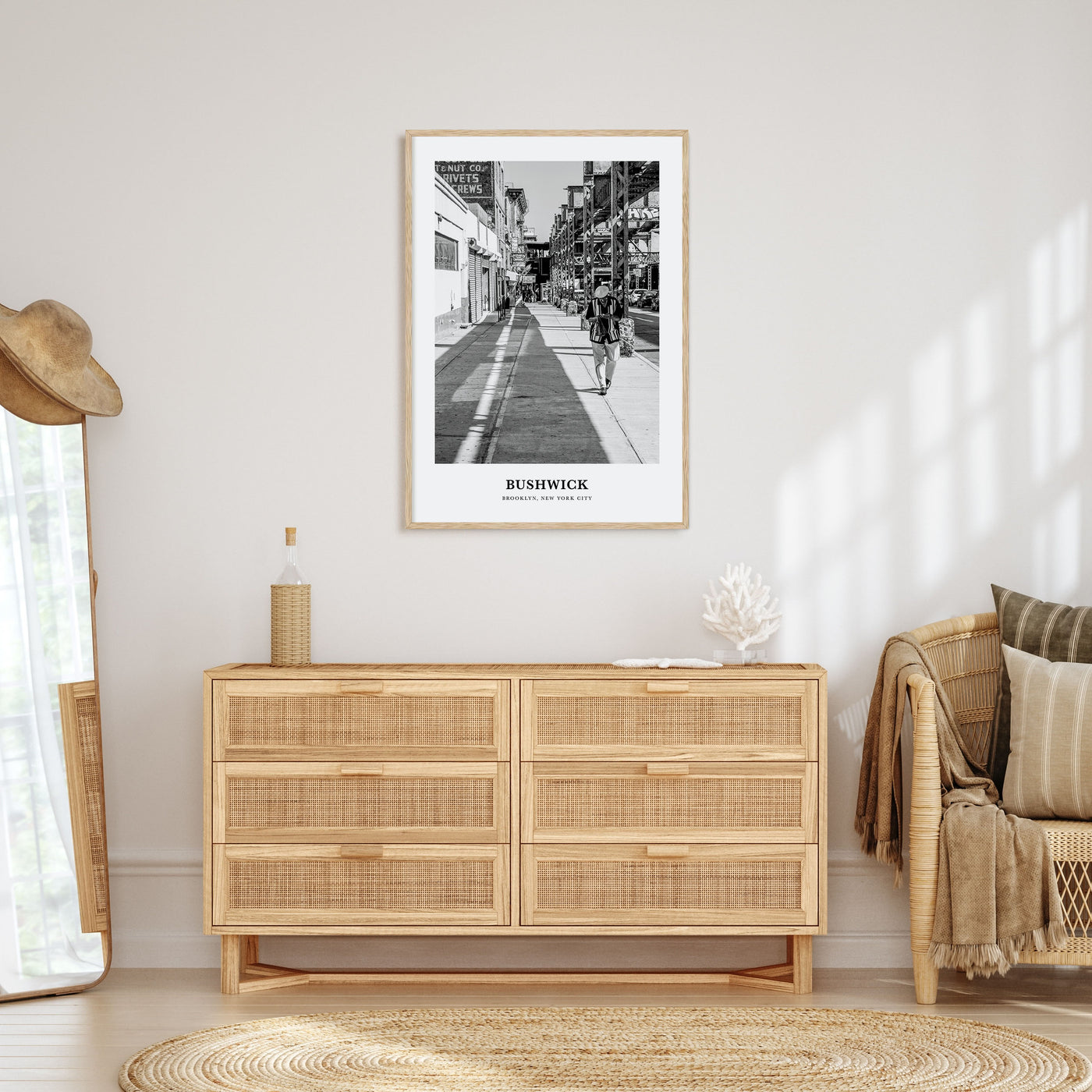 Bushwick Portrait B&W Poster