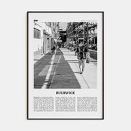 Bushwick Travel B&W Poster