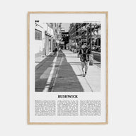 Bushwick Travel B&W Poster