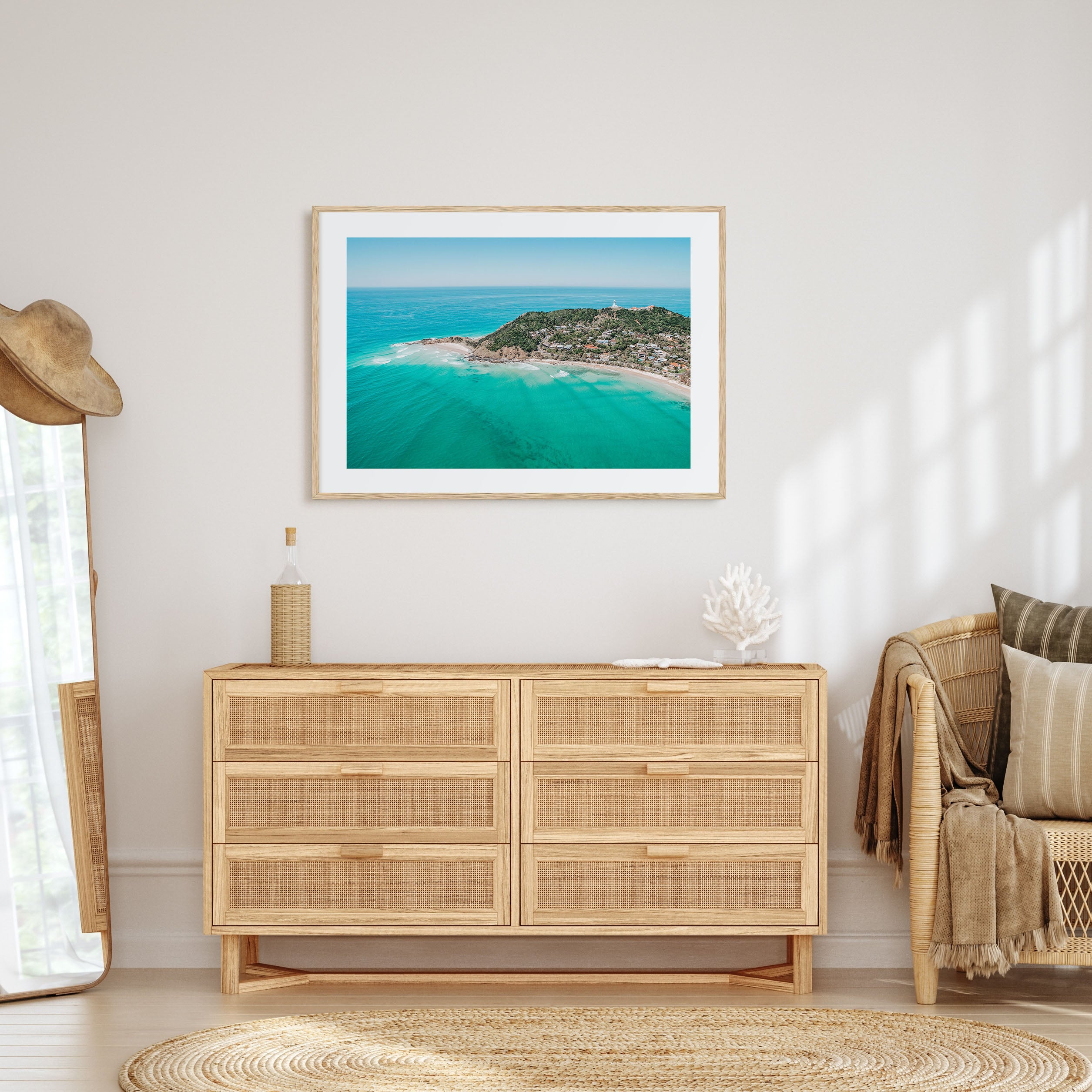 Byron Bay Landscape Color Poster