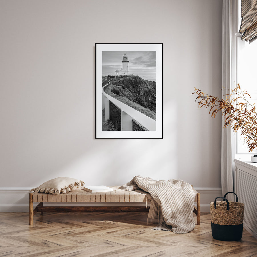 Byron Bay Photo B&W Poster