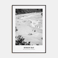 Byron Bay Portrait B&W No 1 Poster