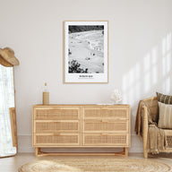 Byron Bay Portrait B&W No 1 Poster