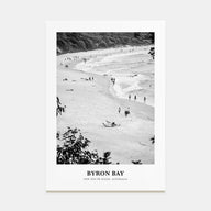 Byron Bay Portrait B&W No 1 Poster
