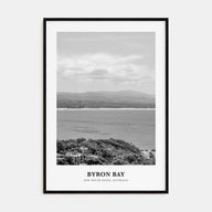 Byron Bay Portrait B&W No 2 Poster