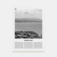 Byron Bay Travel B&W No 2 Poster