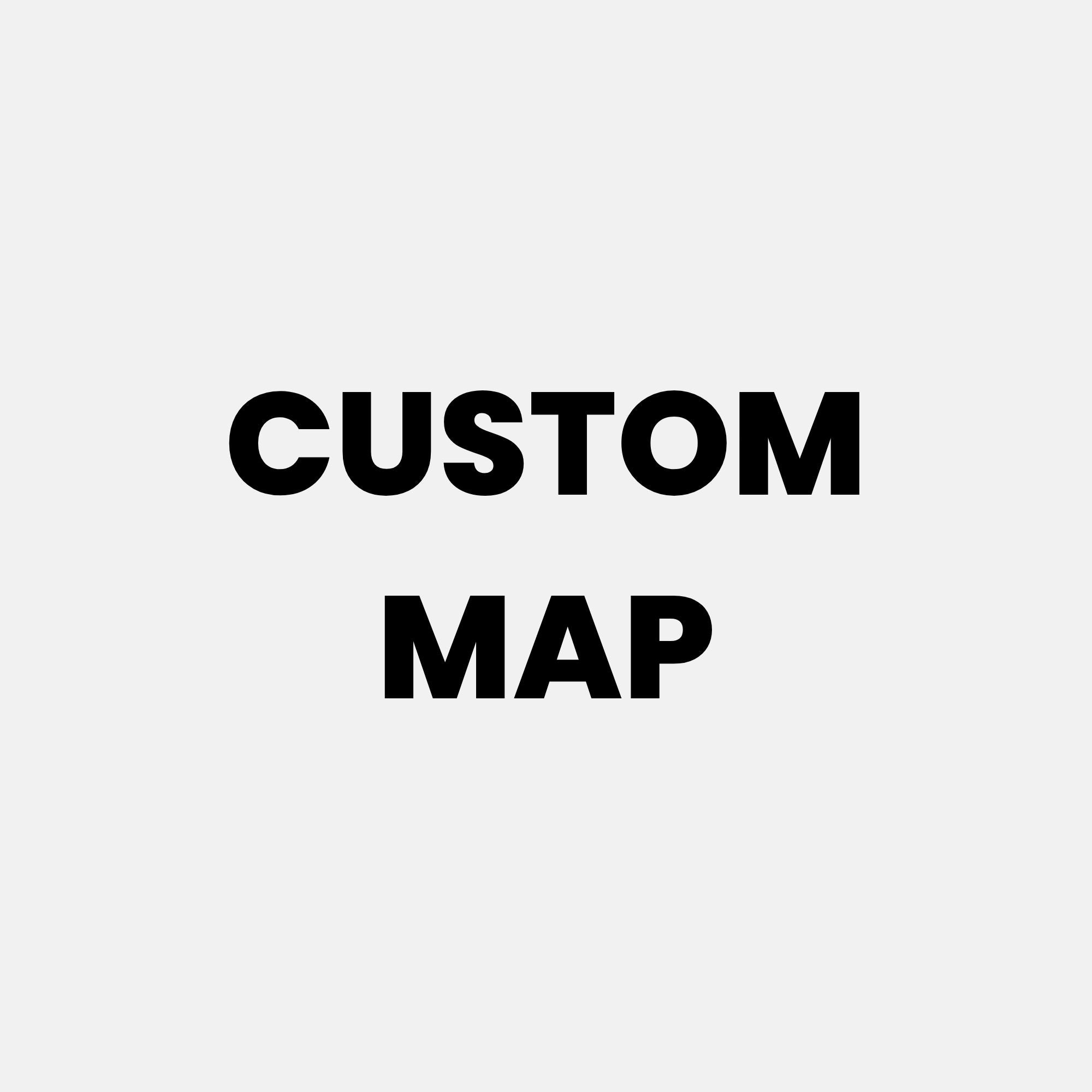 Classy Custom Map Poster - Landscape