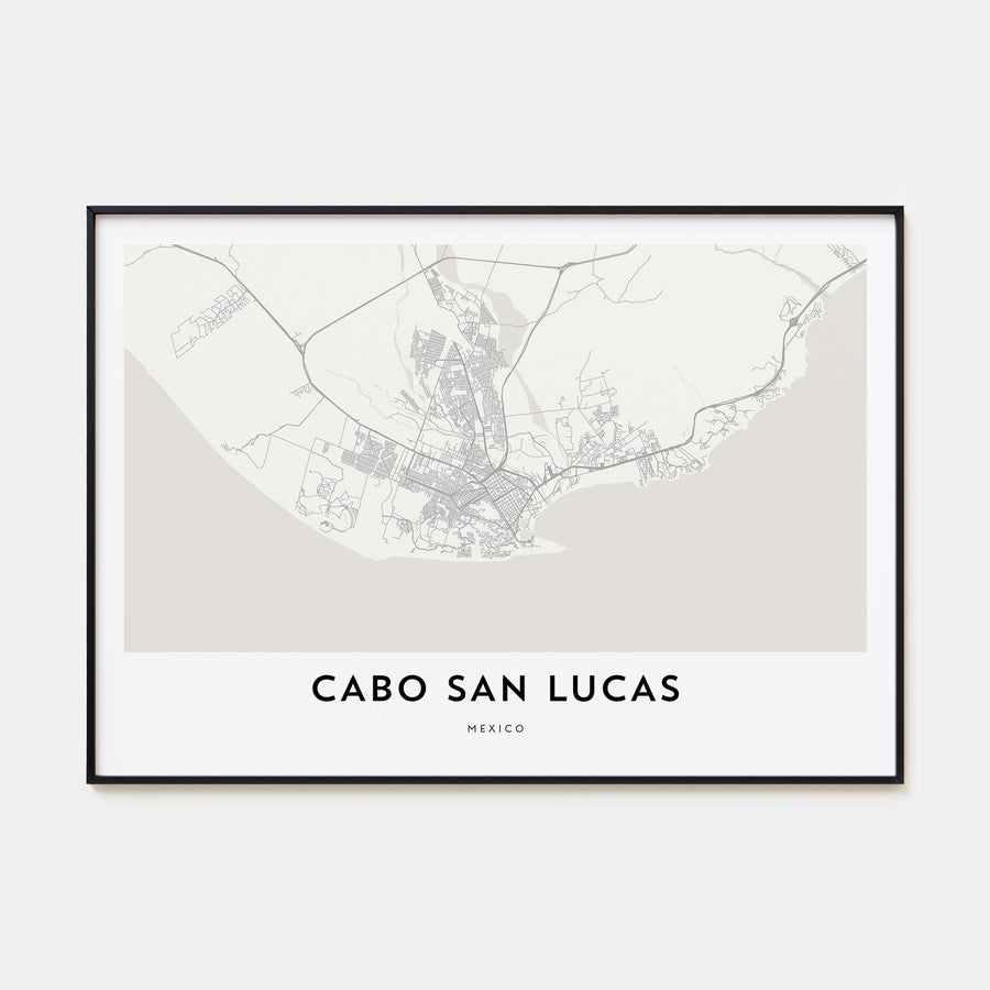 Cabo San Lucas Map Landscape Poster