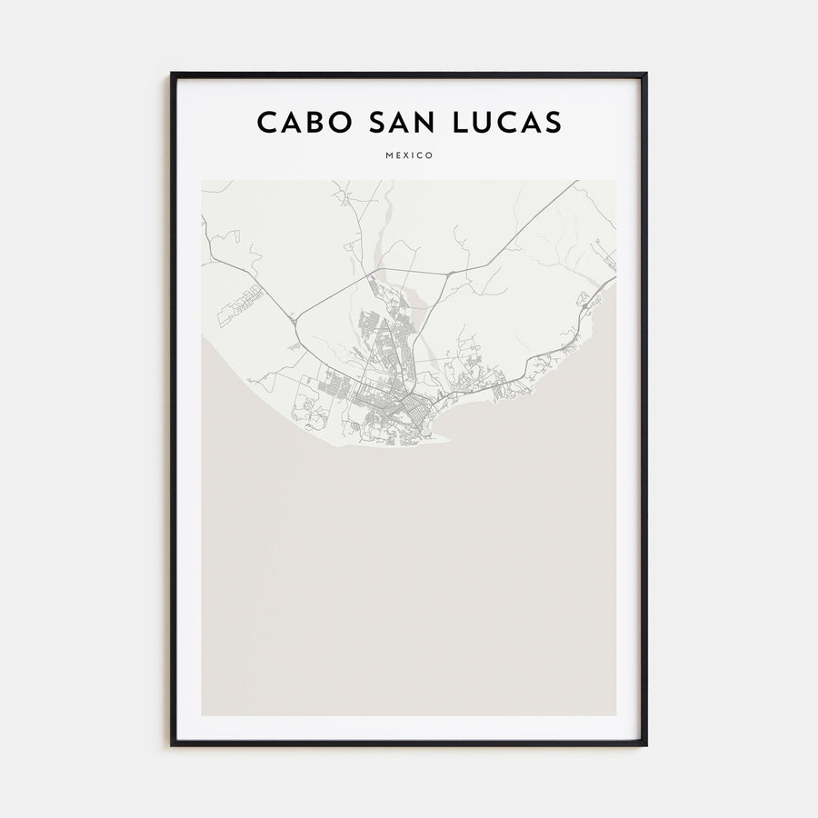 Cabo San Lucas Map Portrait Poster