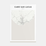 Cabo San Lucas Map Portrait Poster