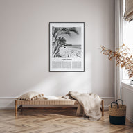 Cabo Verde Travel B&W Poster