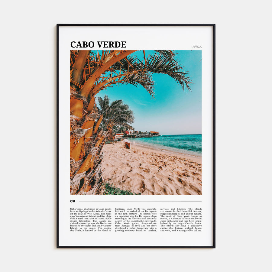 Cabo Verde Travel Color Poster