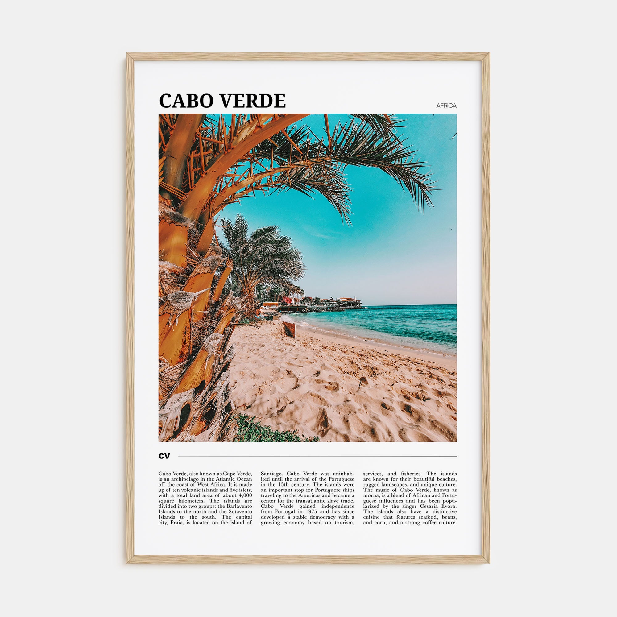 Cabo Verde Travel Color Poster