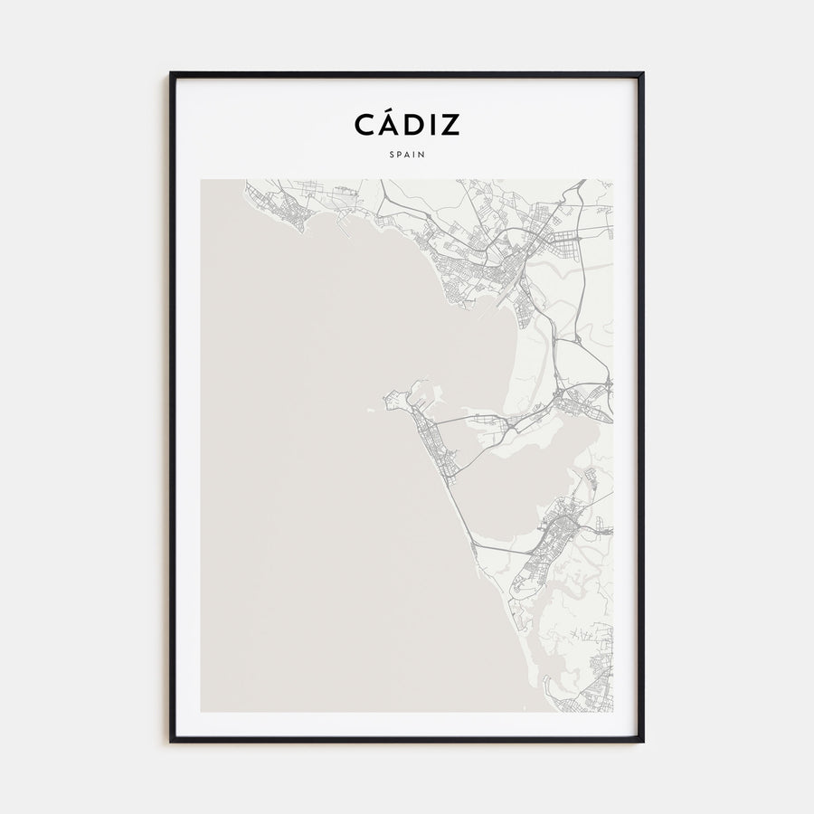 Cádiz Map Portrait Poster