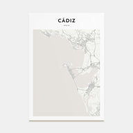 Cádiz Map Portrait Poster